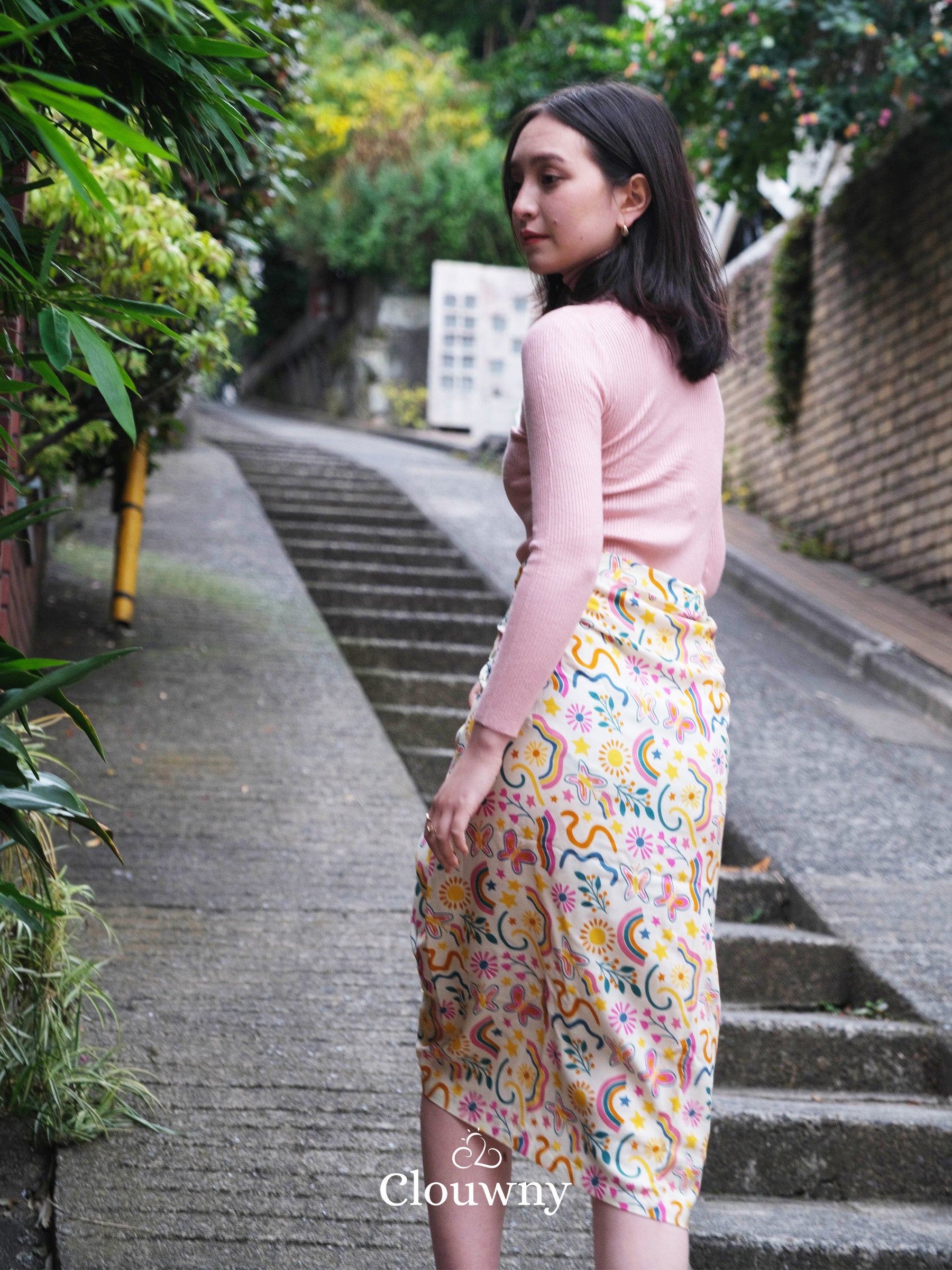 Tsuki Wrap Skirt - Cream